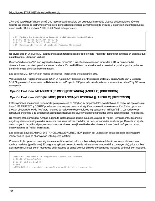 STAR*NET Reference Manual - MicroSurvey Downloads Site