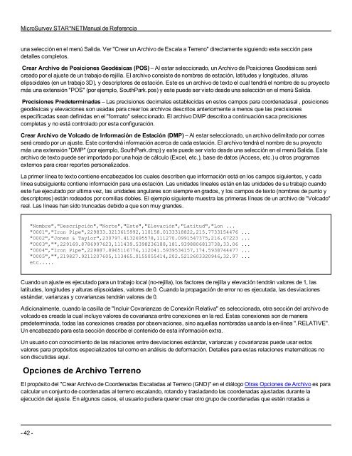 STAR*NET Reference Manual - MicroSurvey Downloads Site