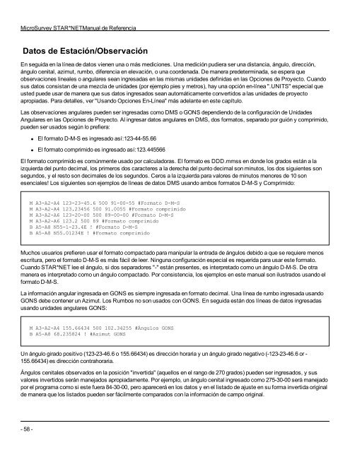 STAR*NET Reference Manual - MicroSurvey Downloads Site