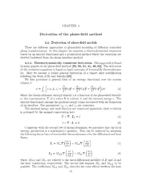 Phase-field modeling of diffusion controlled phase ... - KTH Mechanics