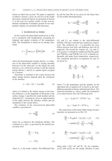 Phase-field modeling of diffusion controlled phase ... - KTH Mechanics