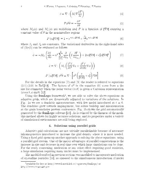 Phase-field modeling of diffusion controlled phase ... - KTH Mechanics