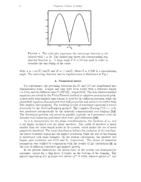 Phase-field modeling of diffusion controlled phase ... - KTH Mechanics