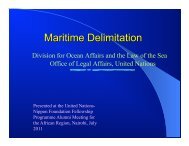 Division for Ocean Affairs and the Law of the Sea Office of Legal ...