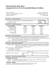 Material Safety Data Sheet Lebanon Par ExÂ® 32-3-8 ... - Reinders.com