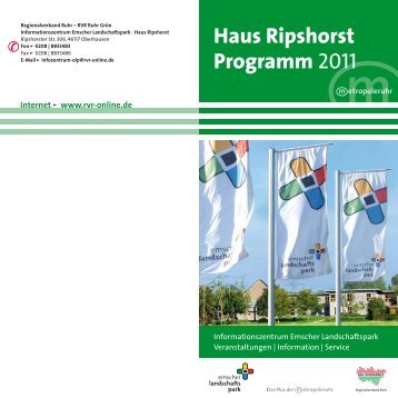 Haus Ripshorst Programm 2011 - EGHN