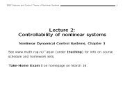 Lecture 2: Controllability of nonlinear systems