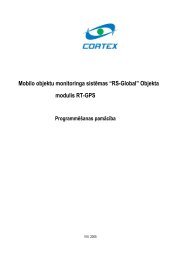 âRS-Globalâ Objekta modulis RT-GPS - Korteks