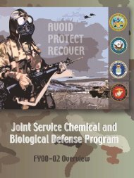 Joint Service Chemical and Biological Defense Program FY00-02 ...