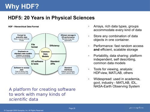 An Overview of the HDF5 Technology Suite and its ... - Rasdaman