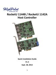 RocketU1144B_1142_Quick_ Installation_Guide_V1 ... - Highpoint