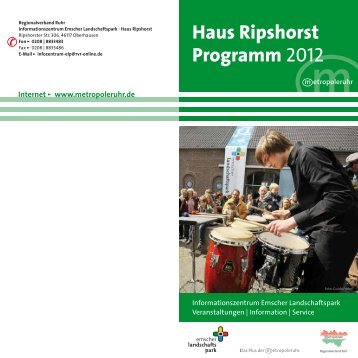 Haus Ripshorst Programm 2012 - Metropole Ruhr