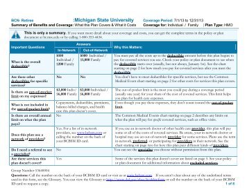 BCN (Retiree Faculty and Staff version) - MSU Human Resources