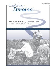 Exploring Streams: Stream Monitoring Curriculum Guide-Index and ...