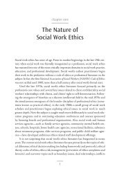 The Nature of Social Work Ethics - National Association of Social ...