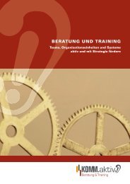 BERATUNG UND TRAINING - KOMM.aktiv