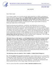 Dear Tribal Leader Letter