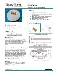 SQ-SEN-200 Datasheet - SignalQuest