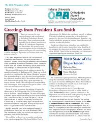 Greetings from President Kara Smith - IUPUI Alumni Relations