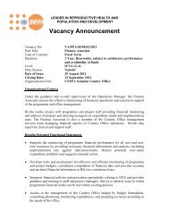 Vacancy Announcement
