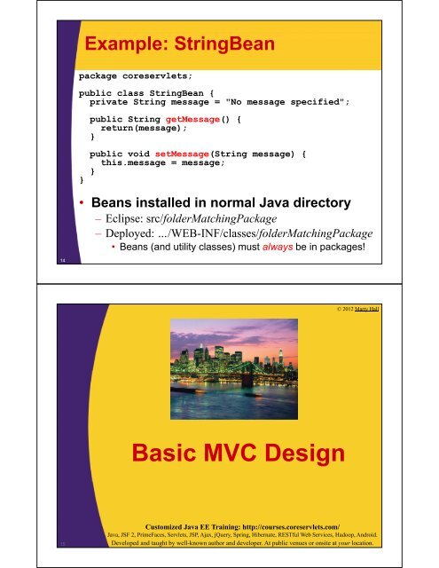 Integrating Servlets and JSP: The Model View Controller - Java ...