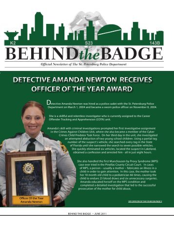 detective amanda newton receives officer of the year award ...