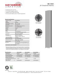 800 10643 30Â° Directional Antenna - Kathrein Scala Division