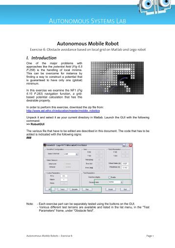 Exercise - Autonomous Systems Lab