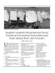 Langkah-langkah Penyelamatan Arsip/ Dokumen Pertanahan ...