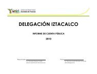 informe de cuenta pÃºblica 2010 - DelegaciÃ³n Iztacalco