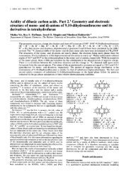 Acidity of dibasic carbon acids. Part 2.l Geometry and electronic ...