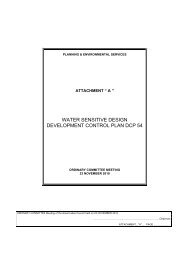 water sensitive design development control plan dcp 54