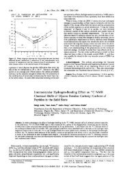 Intermolecular hydrogen-bonding effect on carbon-13 NMR ...