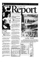 December 1997 NCFR Report - National Council on Family Relations