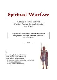 Spiritual Warfare Booklet A4.pdf - Bible Baptist Church of Blarney