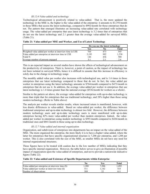 MICRO AND SMALL ENTERPRISES IN LEBANON