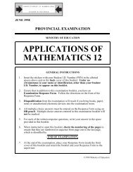 APPLICATIONS OF MATHEMATICS 12 June 1998 - QuestionBank.CA