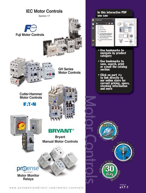 Contactor/ Motor Starters/ Motor Controls ... - Automationdirect