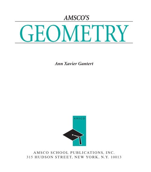 AMSCO'S Geometry. New York - Rye High School