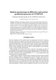 Hadron spectroscopy in diffractive and central ... - Compass - CERN