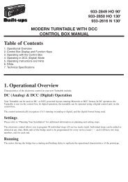 DCC Turntables Control Box Manual - Walthers