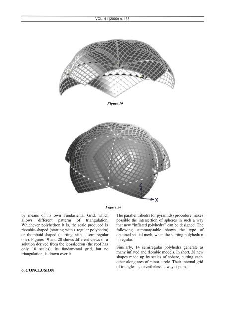 designing optimal spatial meshes: cutting by parallel trihedra ...