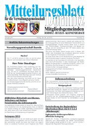 Kalenderwoche 30 - der VG Dormitz