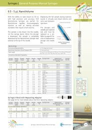 Syringes | General Purpose Manual Syringes 0.5 - 5 ÂµL ... - Chebios