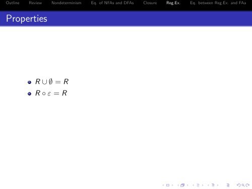 NFA, DFA, and regular expressions - 204213 Theory of Computation