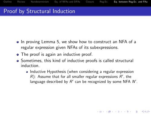 NFA, DFA, and regular expressions - 204213 Theory of Computation