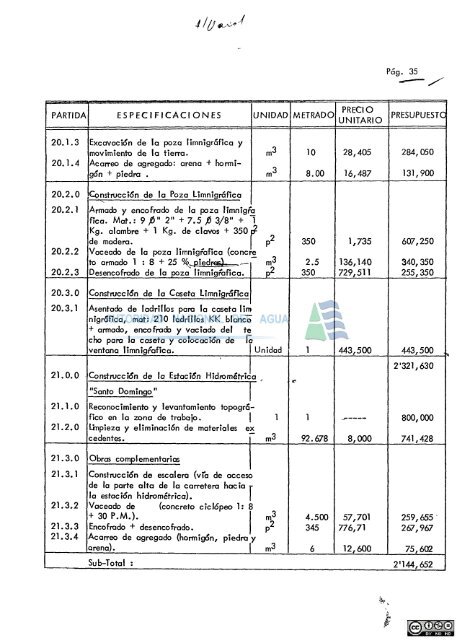 construcciÃ³n e implementacion de estaciones hidrometricas en el ...