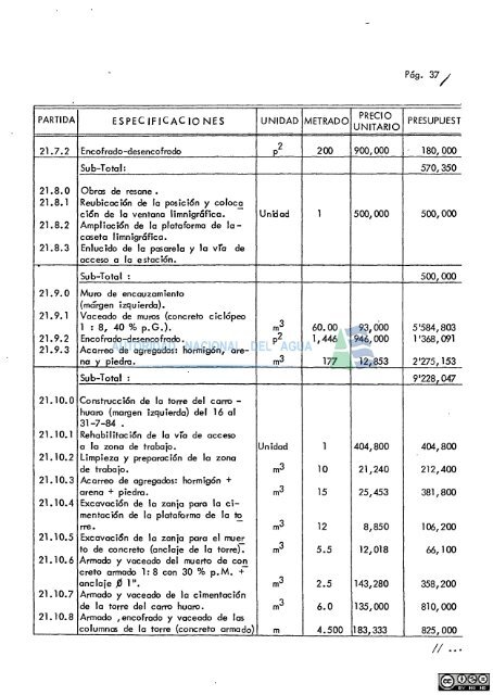 construcciÃ³n e implementacion de estaciones hidrometricas en el ...