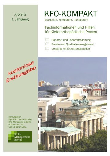 KFO-KOMPAKT - Praxismanagement Kieferorthopädie