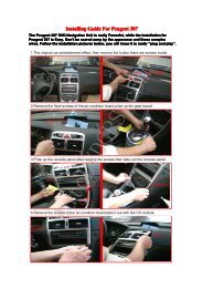Peugeot 307 DVD GPS Navigation - Car DVD Player